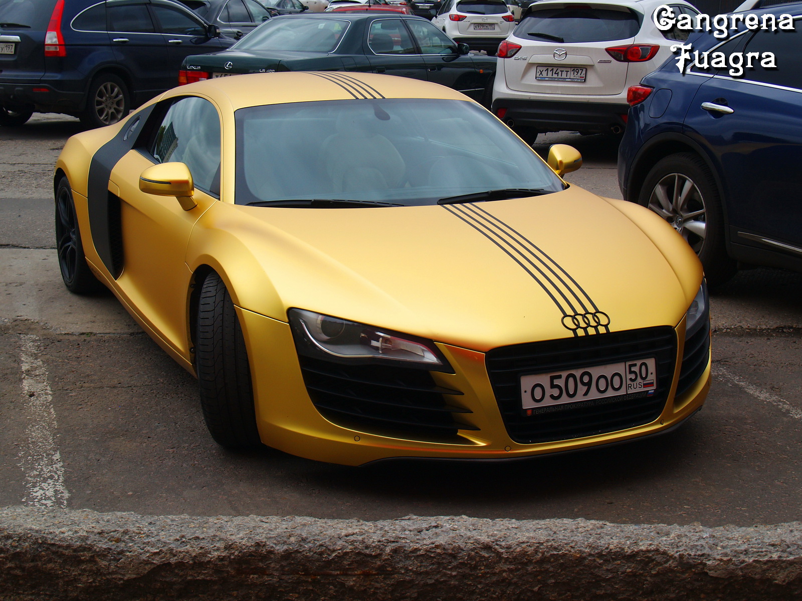 Audi r8 Золотая