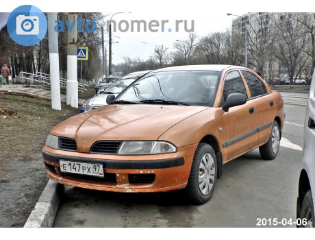 E147rh97 Mitsubishi Carisma Moscow City License Plate Russia
