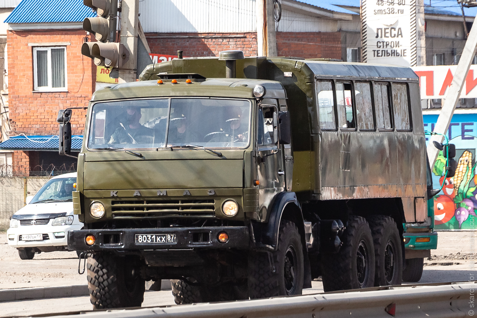 8031 кх 87, KamAZ 4310/4311 (Siberian Military District) License plate ...