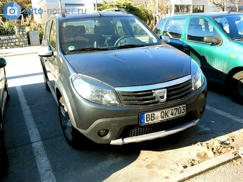 BB QK 4703, Dacia Sandero 1st gen Stepway (B90), 2009–2012