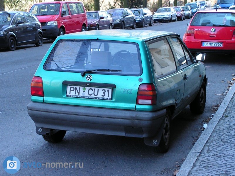 PN CU 31, Volkswagen Polo 2nd gen Wagon (86C), facelift, 1990–1994