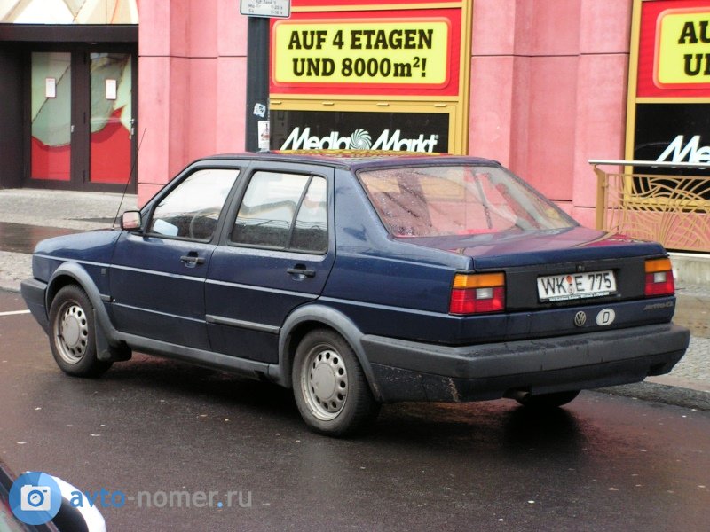 WK E 775, Volkswagen Jetta 2nd gen 4-door Sedan (1G), 1984–1992 (­–1997 for CN-market)