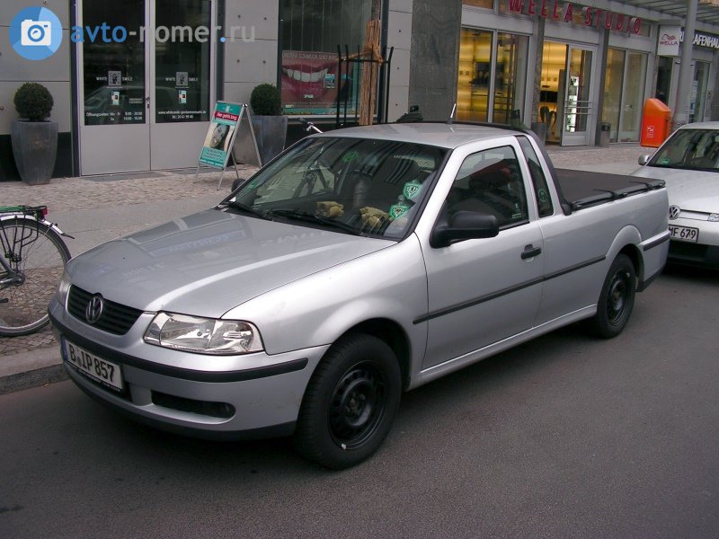 B IP 857, Volkswagen Saveiro 2nd gen (G3; 37/5X/5W), 1st facelift, 2000–2005