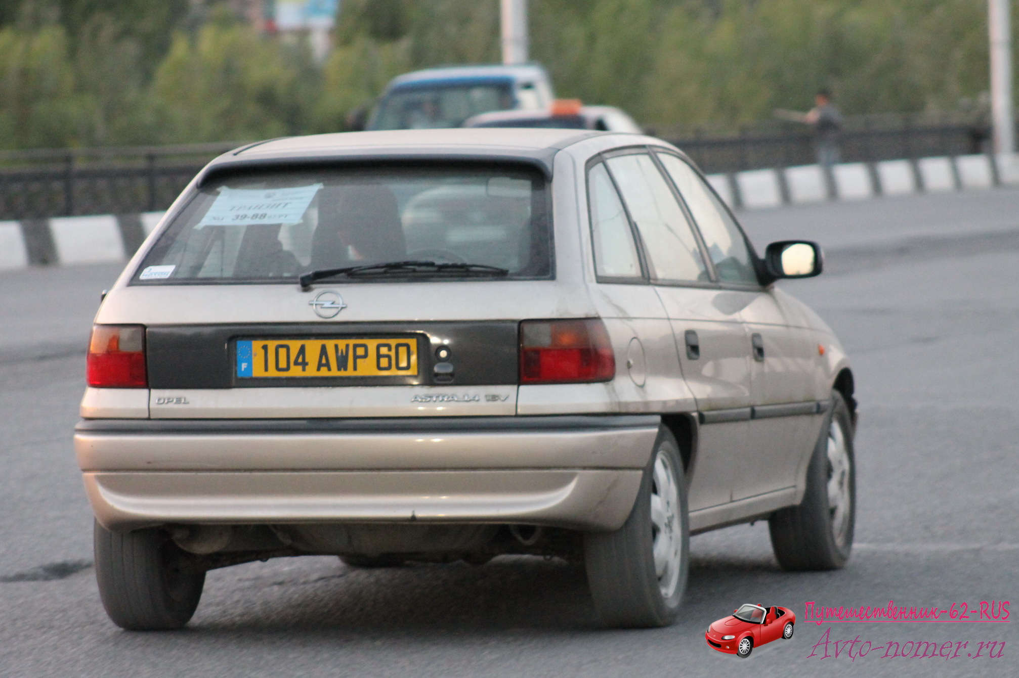 104 AWP 60, Opel Astra 1st gen 5-door Hatch (F; T92), 1991–1998 (–2002 for Eastern Europe)