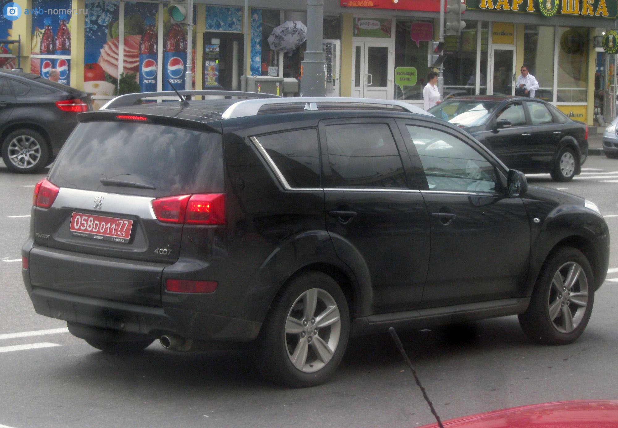 058 D 011 77, Peugeot 4007 1st gen (I3), 2007–2012