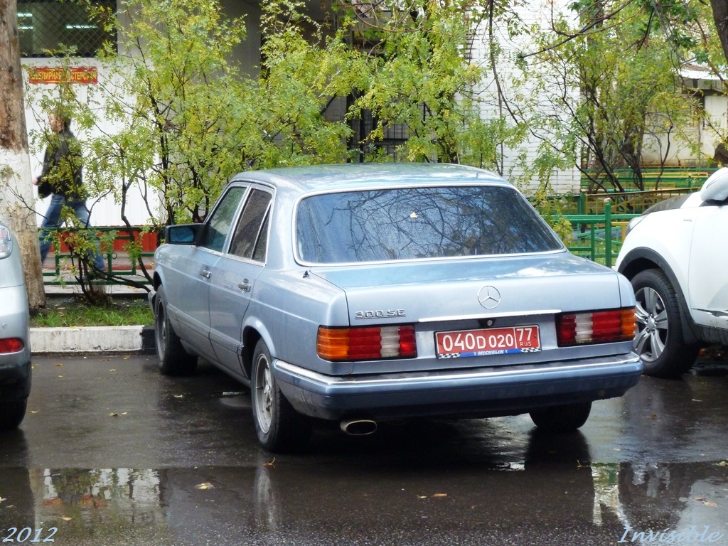040 D 020 77, Mercedes-Benz S-Klasse 4th gen Sedan (W126/V126), 1979–1991