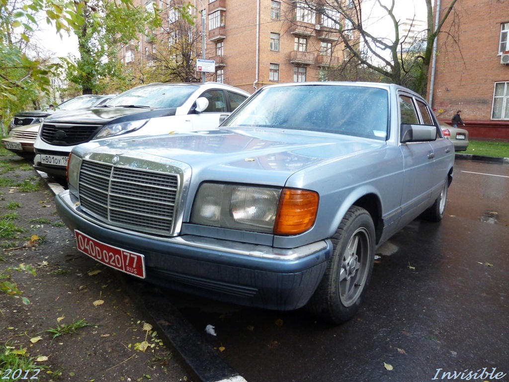 040 D 020 77, Mercedes-Benz S-Klasse 4th gen Sedan (W126/V126), 1979–1991