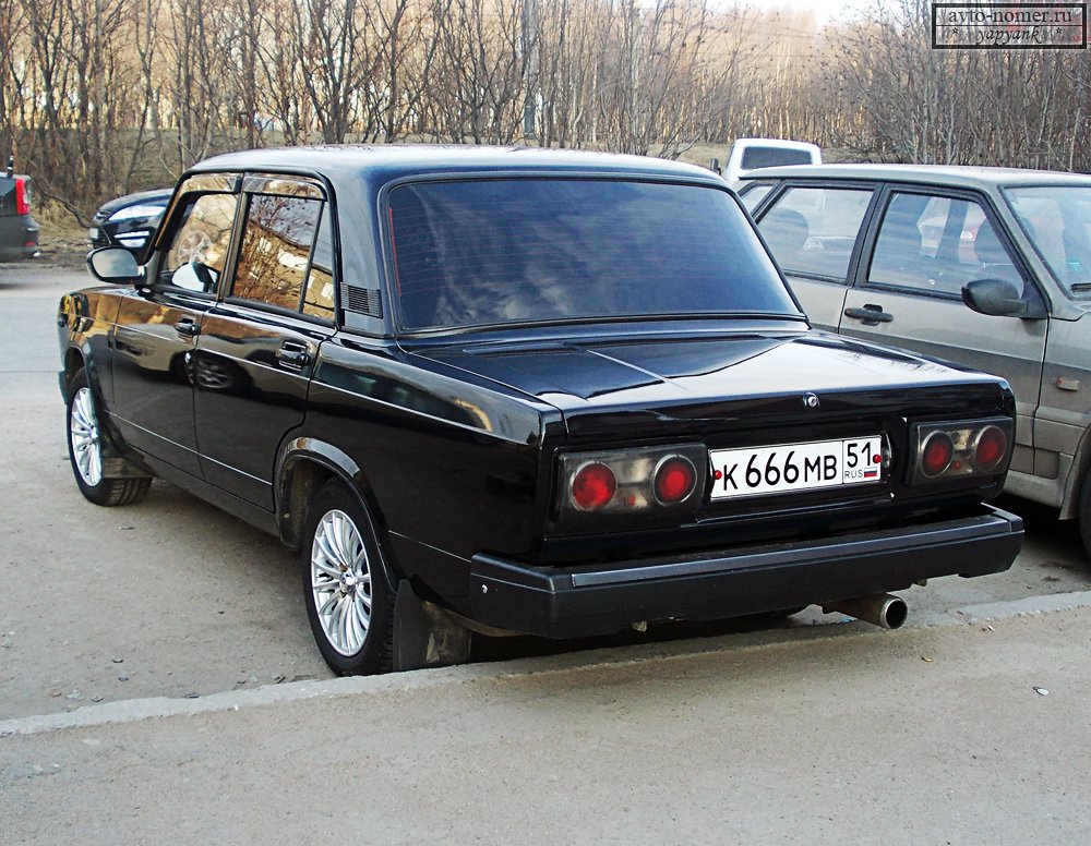 к 666 мв 51, Lada (VAZ) 2107 Жигули (Nova / Riva / Signet / 1500), 1982–2014