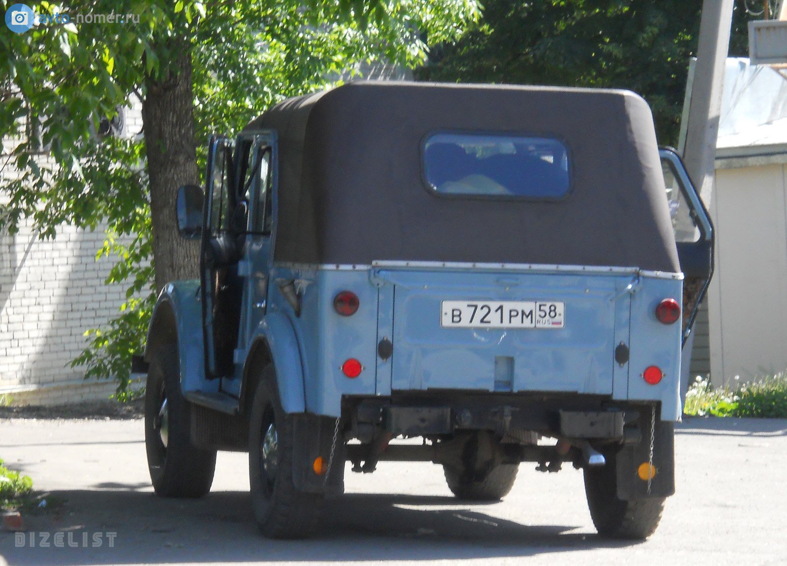 в 721 рм 58, GAZ 69 69А 5-door, 1952–1973