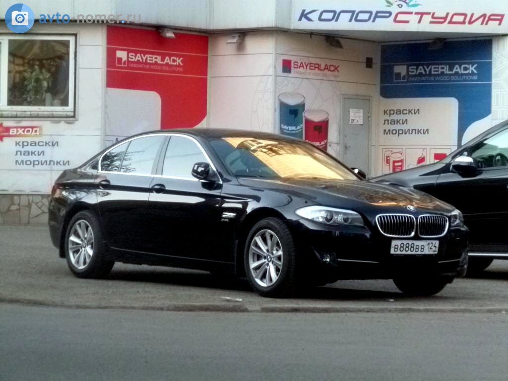 в 888 вв 124, BMW 5 Series 6th gen Sedan (F10/F18), 2010–2017