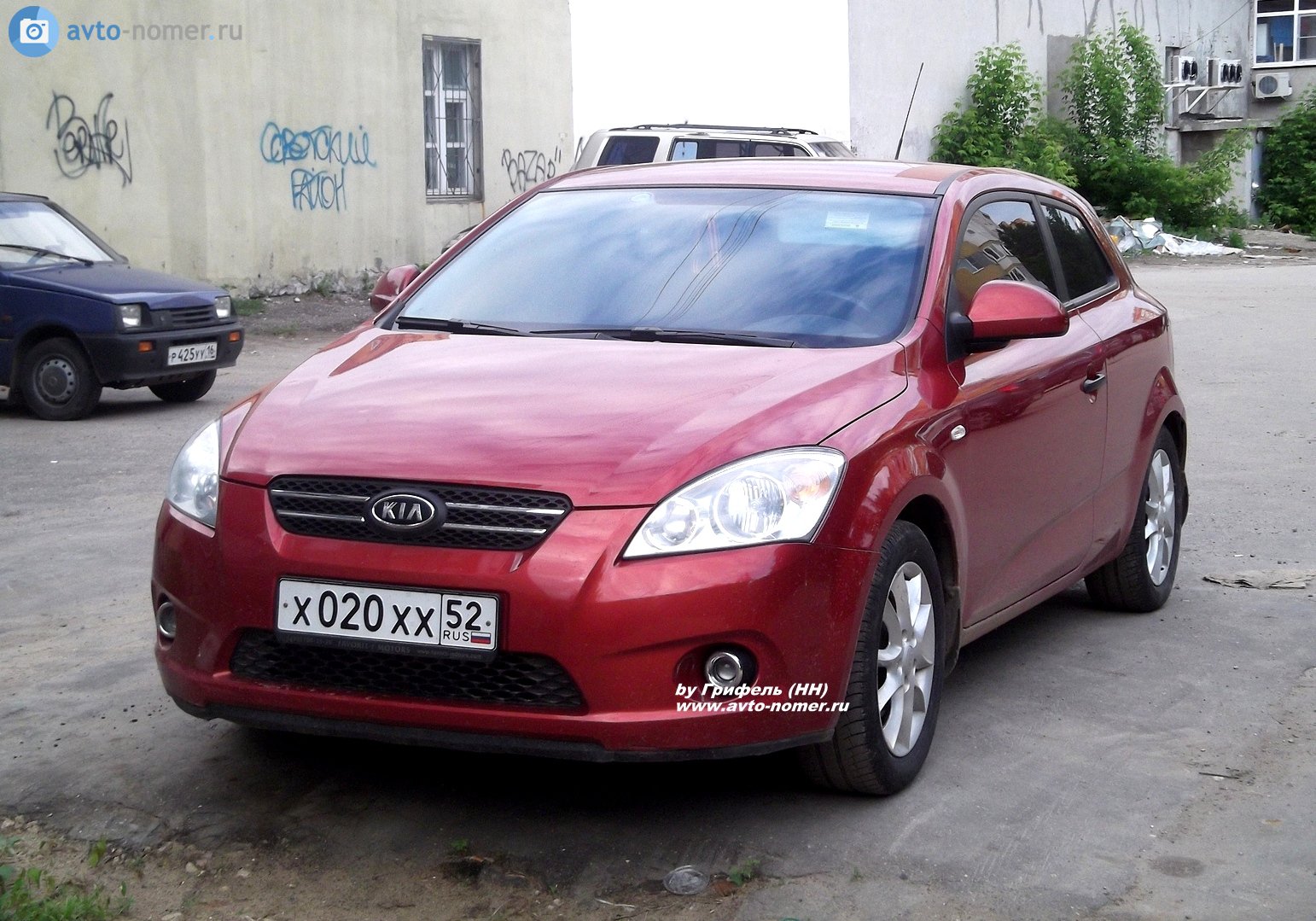 х 020 хх 52, Kia Ceed 1st gen pro_cee'd 3-door Hatch (ED), 2007­–2011
