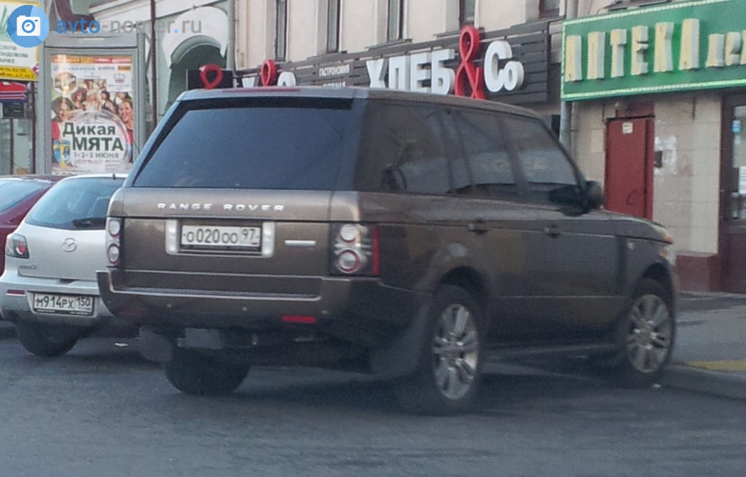 о 020 оо 97, Land Rover Range Rover 3rd gen (L322), 2002–2012