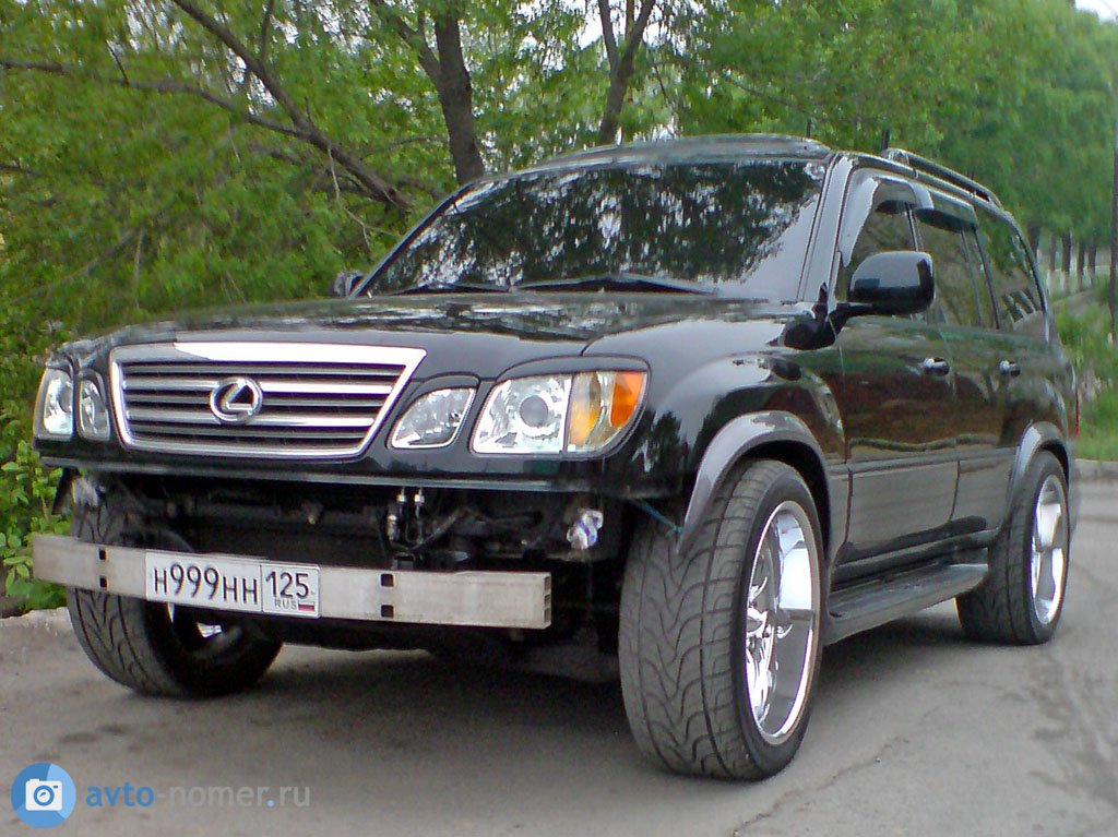 н 999 нн 125, Lexus LX 2nd gen (J100), 1998–2007
