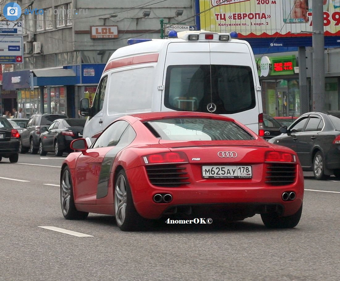 м 625 ау 178, Audi R8 1st gen Coupé (422/423), 2006–2015