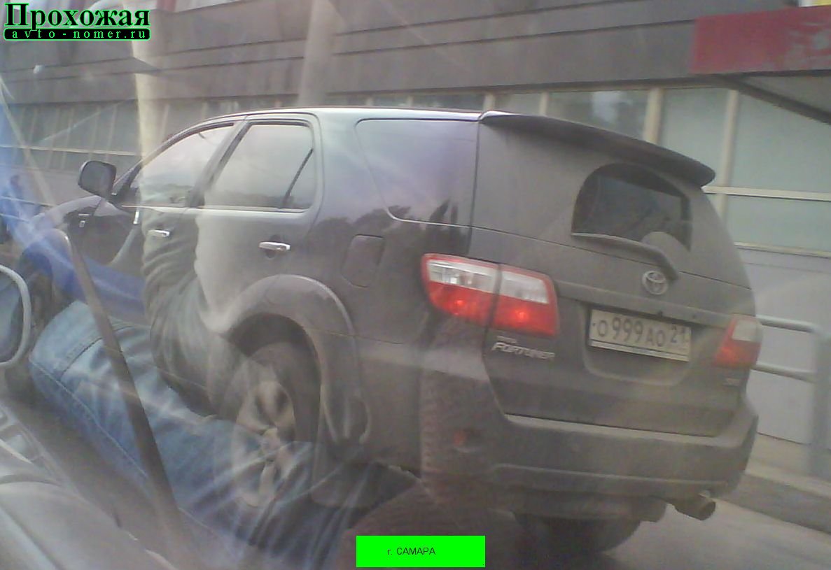 о 999 ао 21, Toyota Fortuner 1st gen (AN50/60), 2004–2011