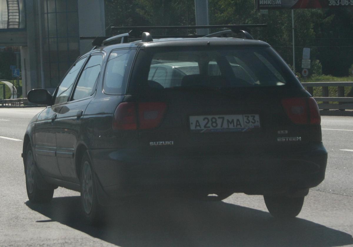 а 287 ма 33, Suzuki Esteem 2nd gen Wagon (SY), 1996–2002
