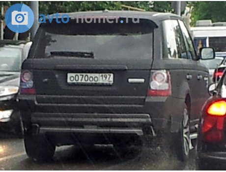 о070оо197, Land Rover Range Rover Sport