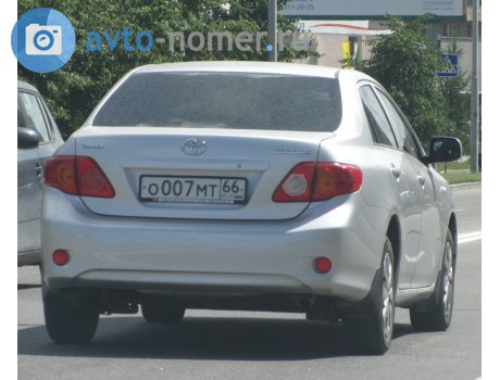 о007мт66, Toyota Corolla