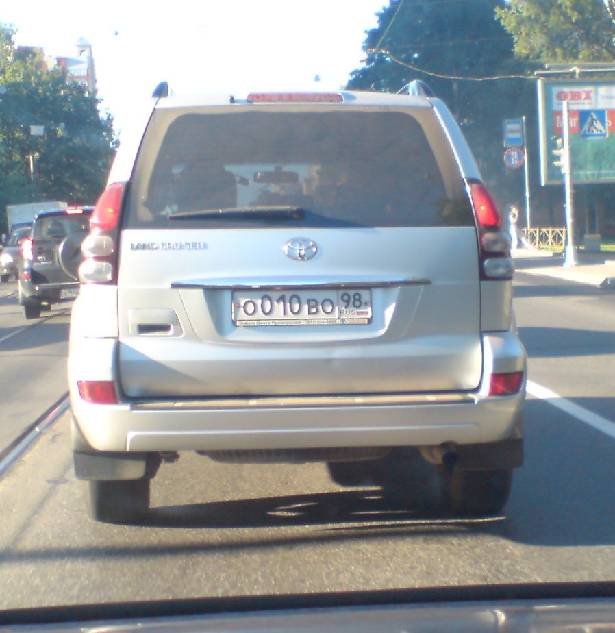 о 010 во 98, Toyota Land Cruiser Prado 3rd gen 5-door SUV (J120), 2002–2009