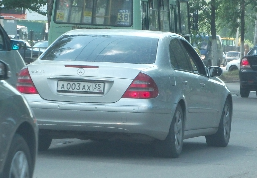 а 003 ах 35, Mercedes-Benz E-Klasse 3rd gen Sedan (W211), 2002­–2009