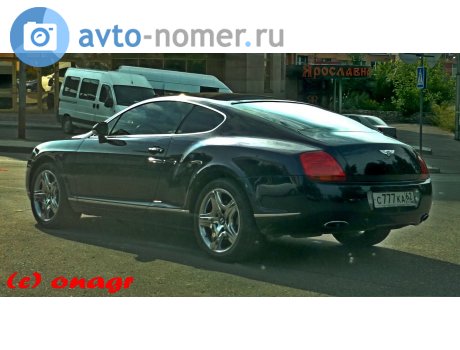 с777ка62, Bentley Continental