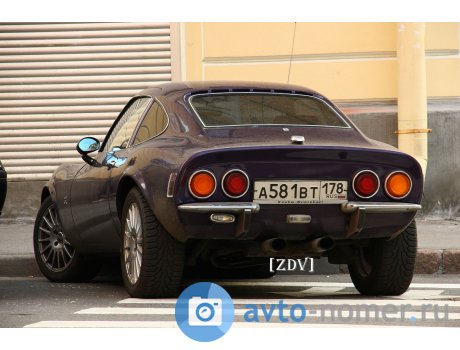 а581вт178, Opel GT