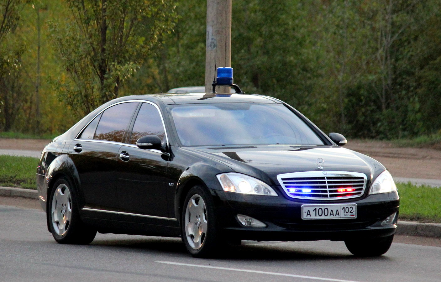 Mercedes w222 с мигалками