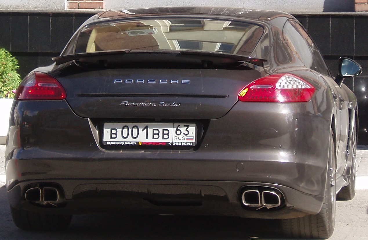 в 001 вв 63, Porsche Panamera 1st gen (970), 2009–2013