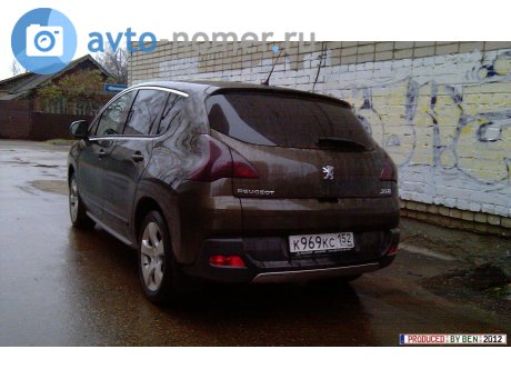 к969кс152, Peugeot 3008