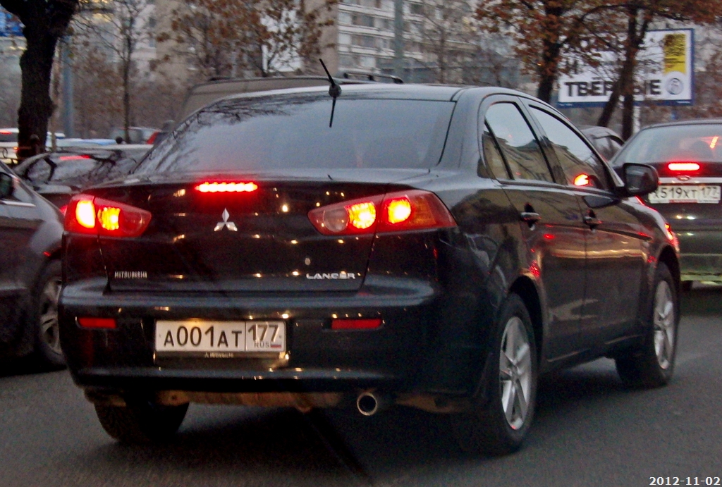 а 001 ат 177, Mitsubishi Lancer 
