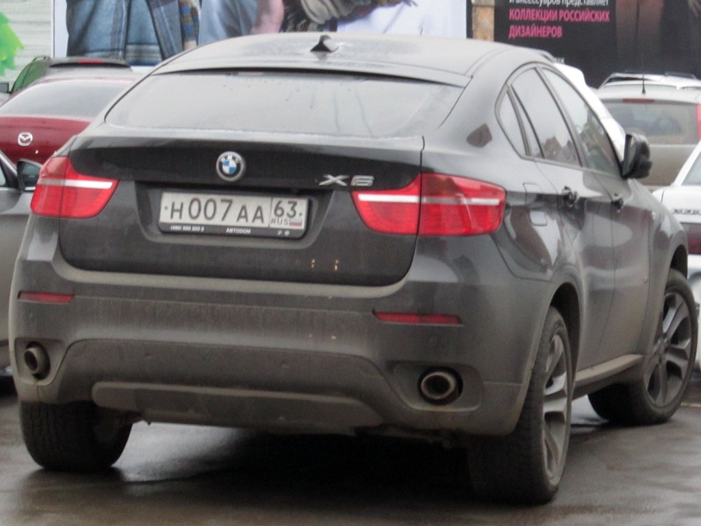 н 007 аа 63, BMW X6 1st gen (E71), 2008–2014