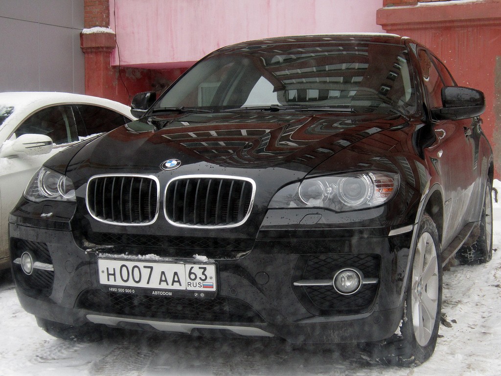 н 007 аа 63, BMW X6 1st gen (E71), 2008–2014