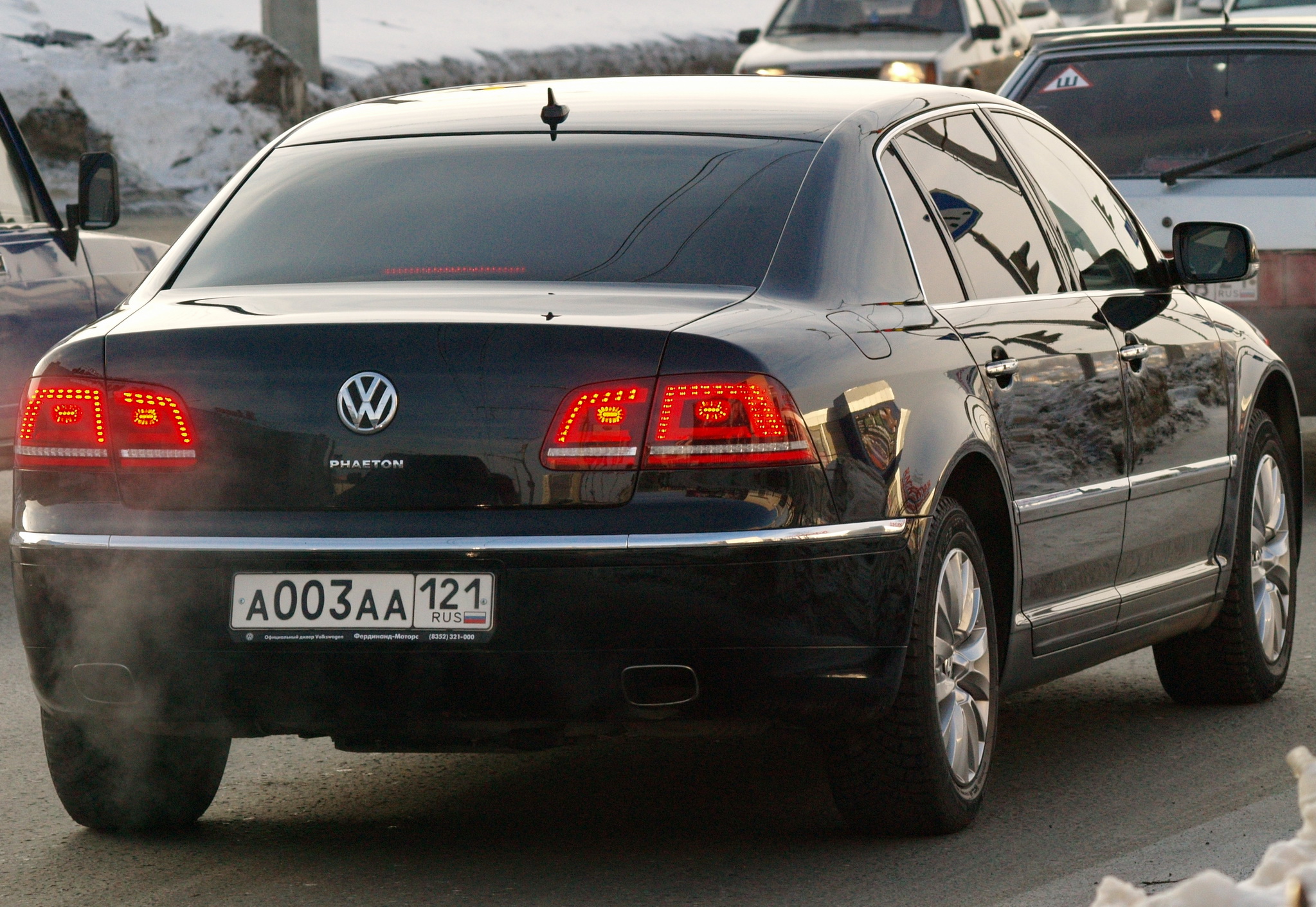 а 003 аа 121, Volkswagen Phaeton 1st gen (3D), facelift, 2010–2016