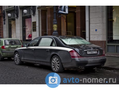 н776ес178, Maybach 62S (St. Petersburg City) License plate Russia