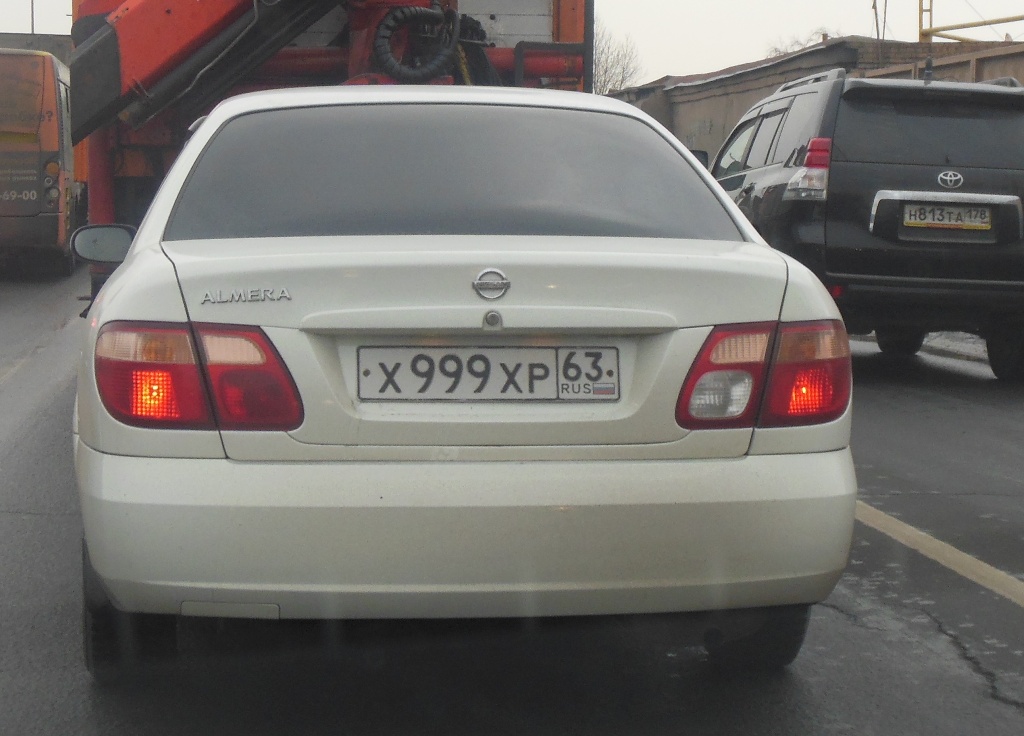 х 999 хр 63, Nissan Almera 