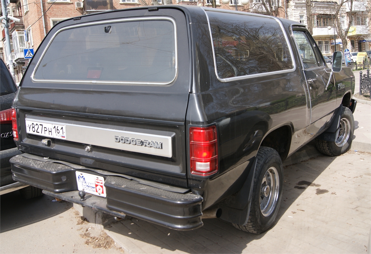 у 827 рн 161, Dodge Ramcharger 2nd gen, 1981–1993 (–1996 for MX-market)
