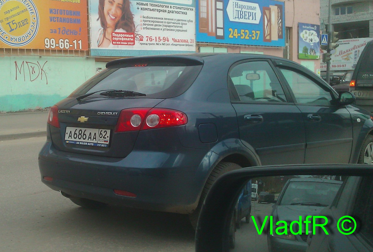 а 686 аа 62, Chevrolet Lacetti 1st gen Hatch (J200), 2004­–2013