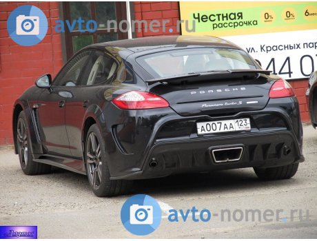 а007аа123, Porsche Panamera