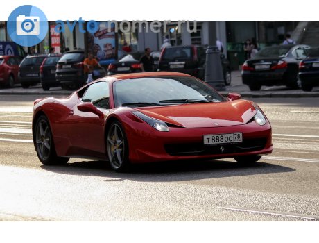 т888ос78, Ferrari 458