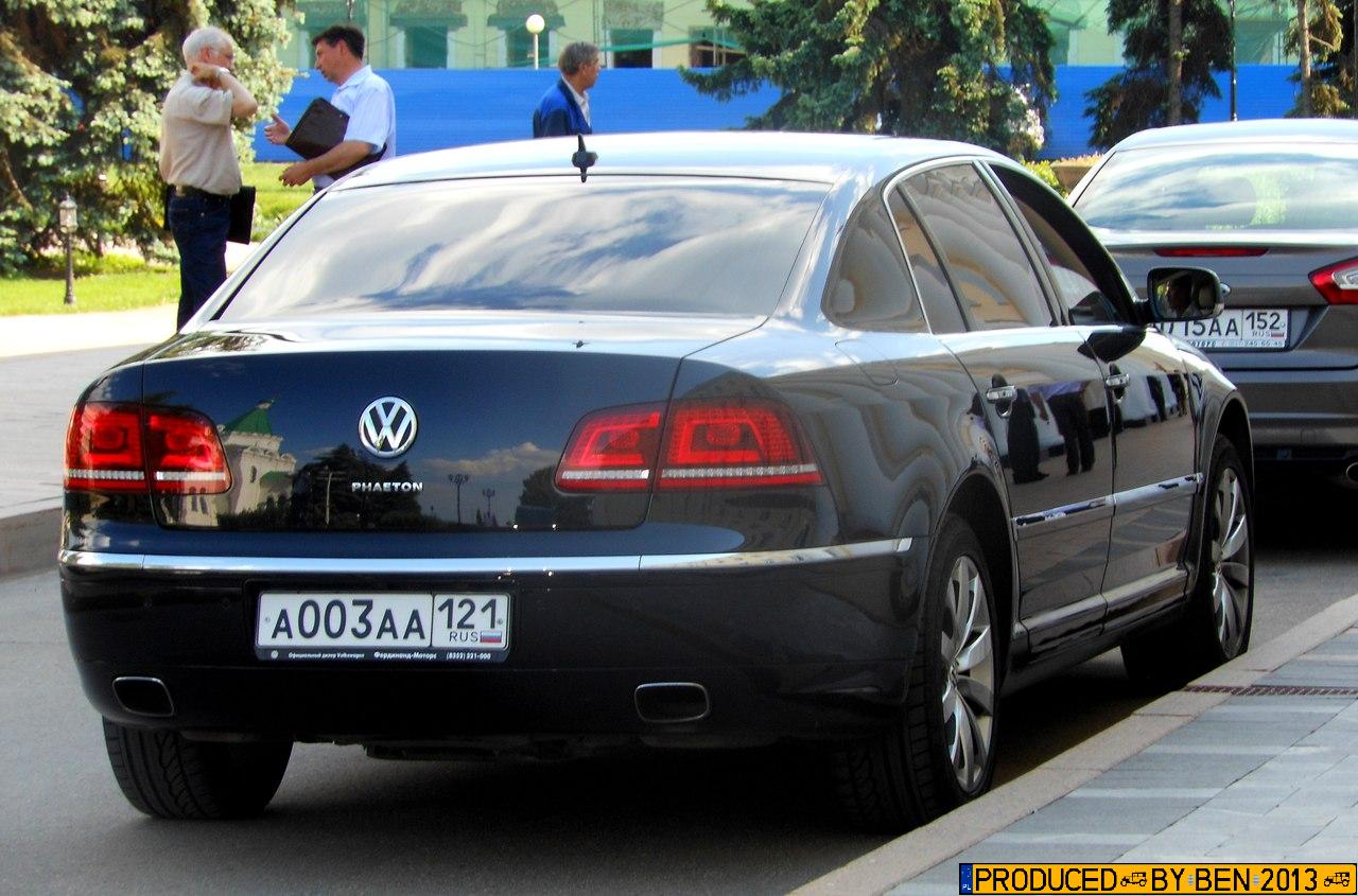 а 003 аа 121, Volkswagen Phaeton 1st gen (3D), facelift, 2010–2016