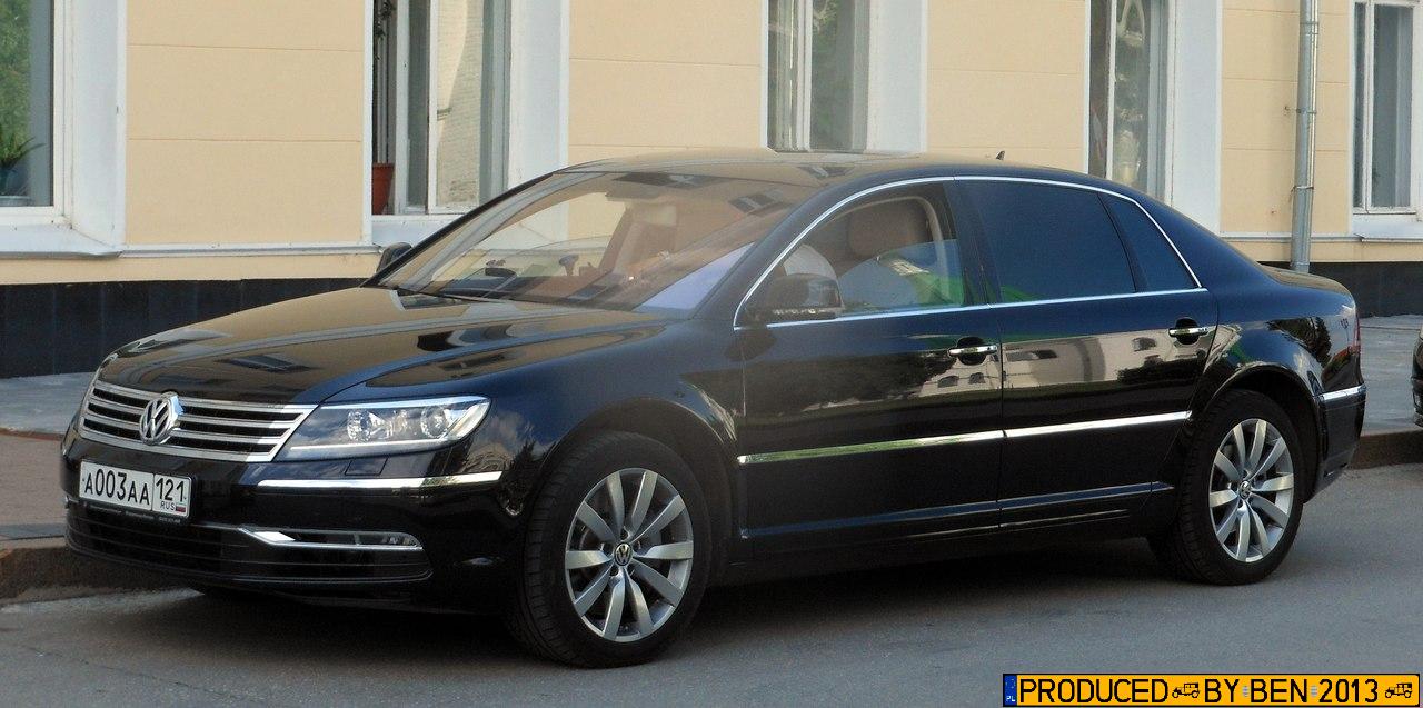 а 003 аа 121, Volkswagen Phaeton 1st gen (3D), facelift, 2010–2016