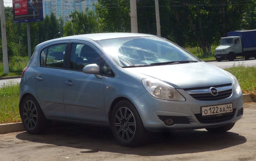 о 122 аа 44, Opel Corsa 4th gen 5-door Hatch (D; S07), 2006–2015