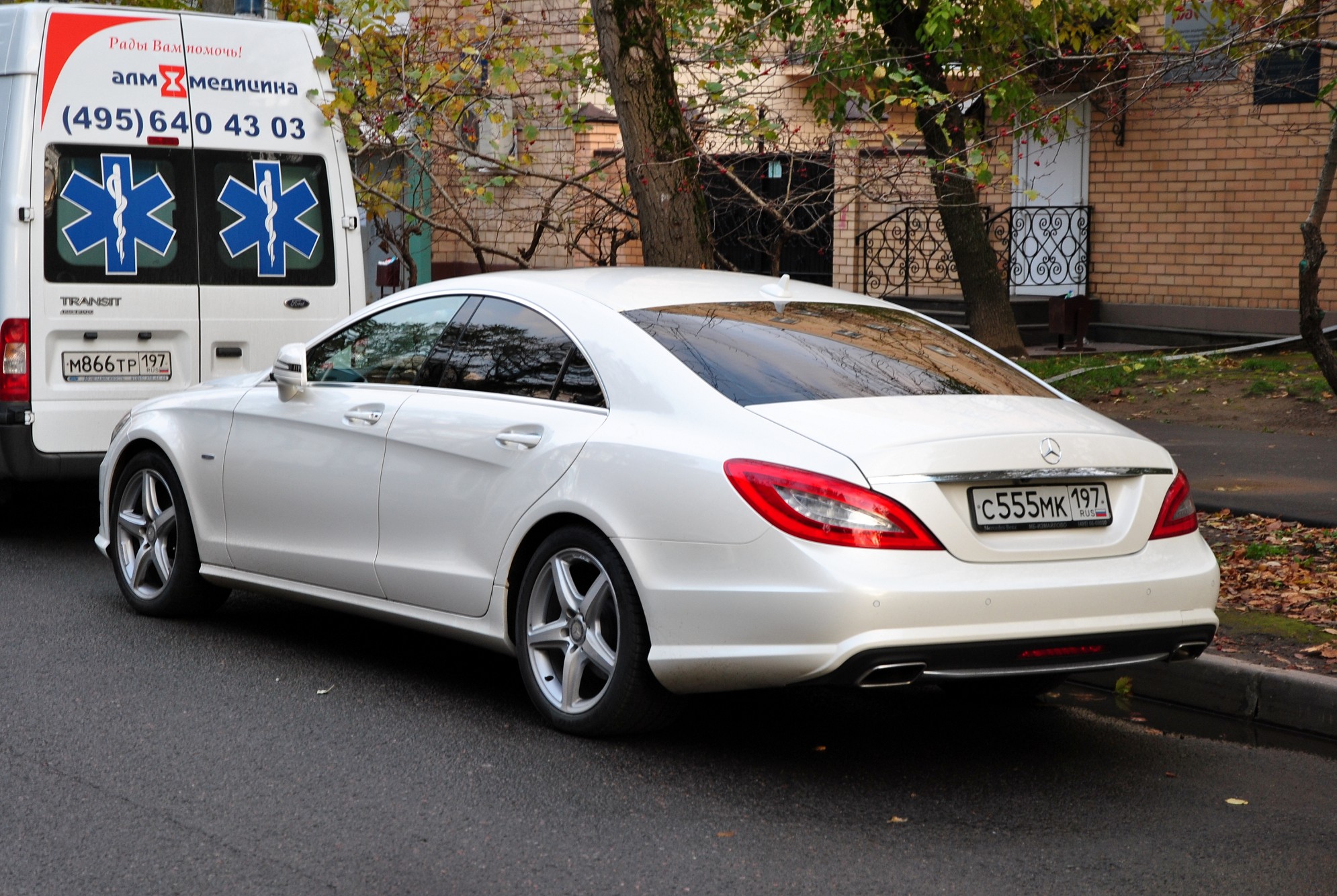 с 555 мк 197" photos Mercedes-Benz CLS-Klasse. Russia