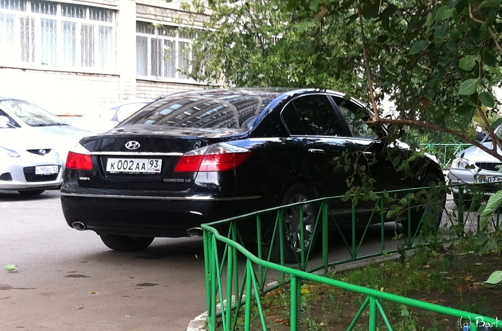 к 002 аа 93, Hyundai Genesis 1st gen (BH), 2008–2013