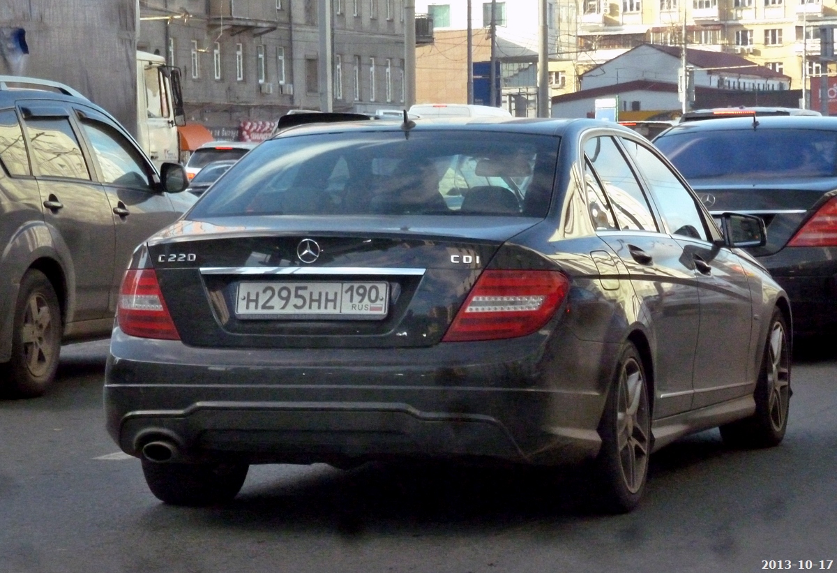 н 295 нн 190, Mercedes-Benz C-Klasse 3rd gen Sedan (W204), 2007–2015