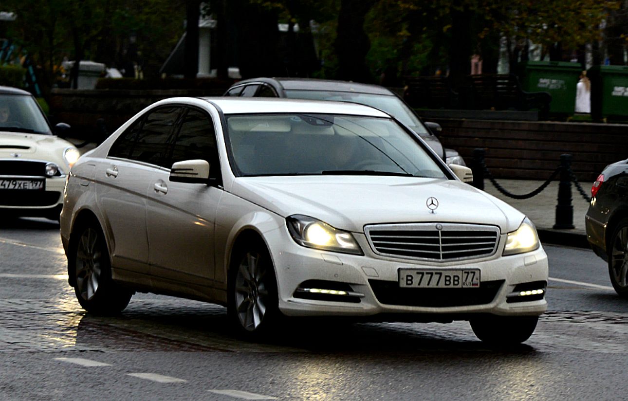 в 777 вв 77, Mercedes-Benz C-Klasse 3rd gen Sedan (W204), 2007–2015