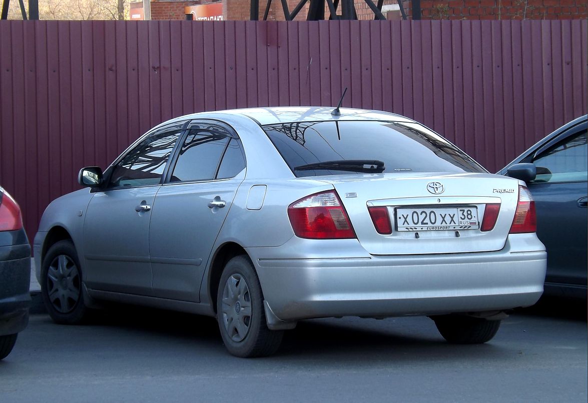 х 020 хх 38, Toyota Premio 1st gen (T240), 2001–2007