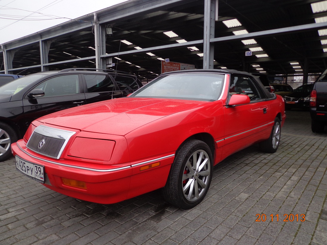 н 425 ру 39, Chrysler LeBaron 3rd gen Convertible, 1986–1992