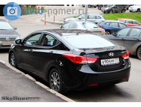 в904мр77, Hyundai Elantra