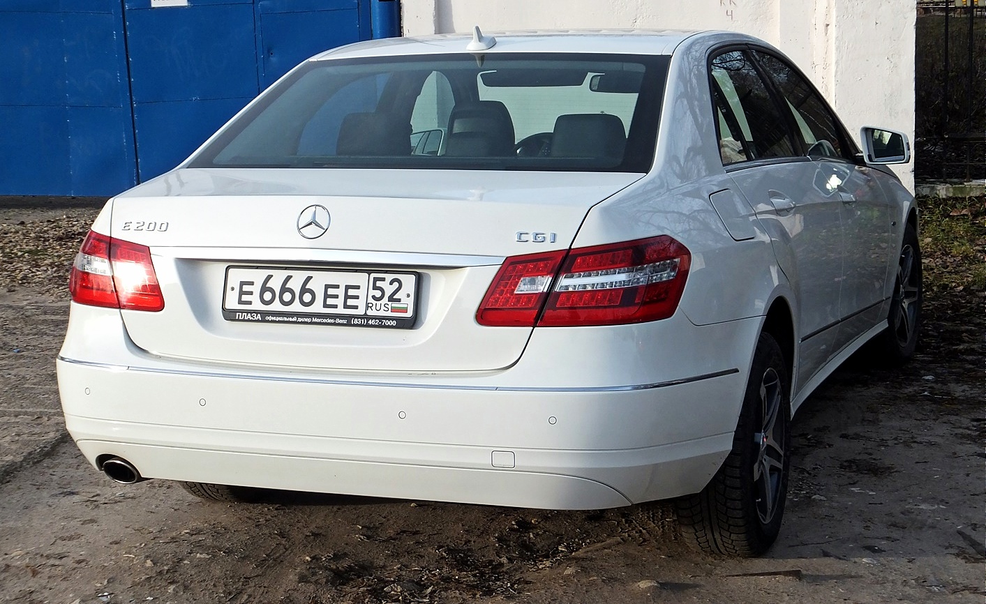 е 666 ее 52, Mercedes-Benz E-Klasse 4th gen Sedan (W212), 2009­–2013